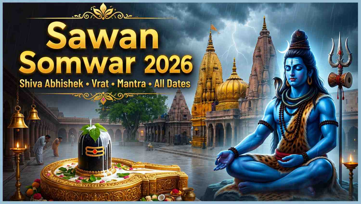 Sawan Monday fast puja thali Kashi